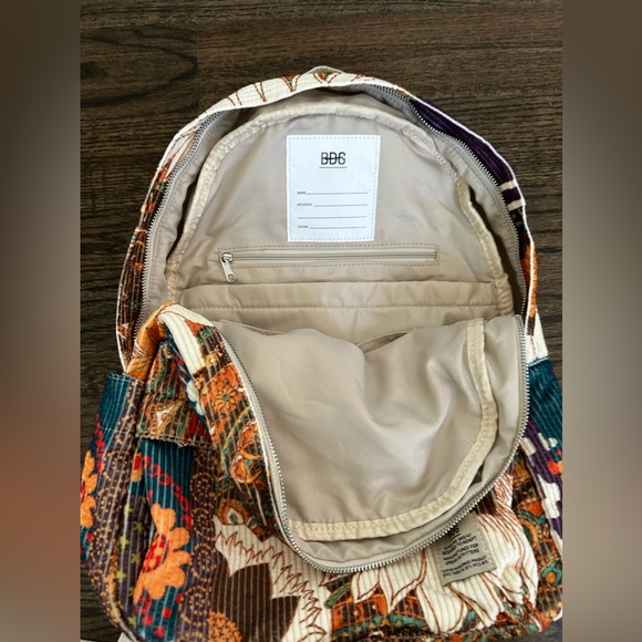 BDG Backpack Printed Corduroy Floral/ Paisley - Picture 2 of 7